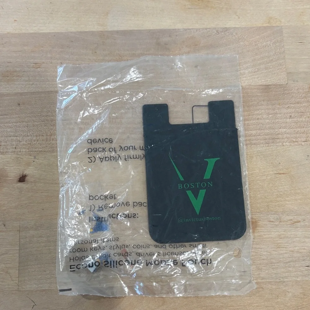 Black Phone Card Holder